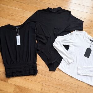 ✨ 3-Piece Top Bundle | Black & White | NWT ✨
